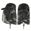 Hiking Hat with Neck and Face Flap, Breathable Baseball Sun Cap for Garden Fishing-1