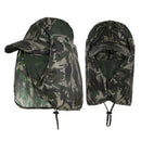 Hiking Hat with Neck and Face Flap, Breathable Baseball Sun Cap for Garden Fishing-1