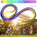 16Ft Adjustable Multi Person Long Jump Rope Wooden Handle Colorful Fitness Equipment-7