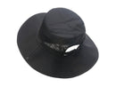 Wide Brim Bucket Hat, Breathable Hiking Fisherman Sun Hat, White Gray-3