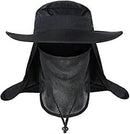 Foldable Nylon Fishing Hat with Mesh Vents, UV Protection Hiking Flap Cap-1