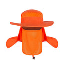 Foldable Nylon Fishing Hat with Mesh Vents, UV Protection Hiking Flap Cap-1