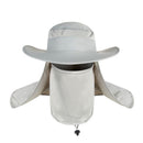 Foldable Nylon Fishing Hat with Mesh Vents, UV Protection Hiking Flap Cap-1