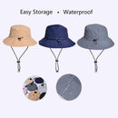 Waterproof Foldable Fisherman Hat, Nylon Fishing and Hiking Sun Hat, Light Grey-4