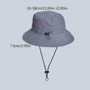 Waterproof Foldable Fisherman Hat, Nylon Fishing and Hiking Sun Hat, Navy Blue-3