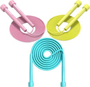 3Pcs Speed Jumping Rope Pink Blue Yellow 2.8m Professional Men Women Fitness Skipping Rope Portable-1