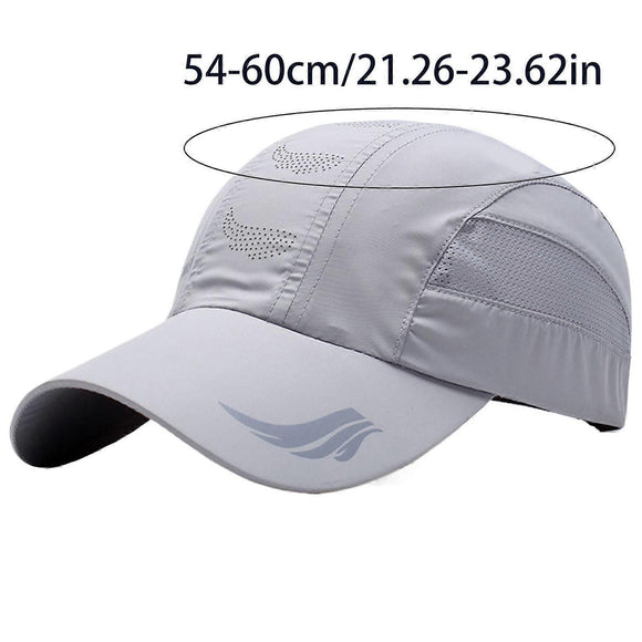 Quick Drying Breathable Baseball Cap, Adjustable Outdoor Sun Sports Hat, Black