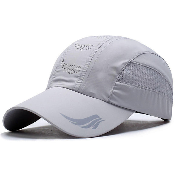 Quick Drying Breathable Baseball Cap, Adjustable Outdoor Sun Sports Hat, Rose Red