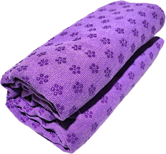 Non-slip High Temperature Yoga Towel Blue 183x63cm Microfiber 1pc