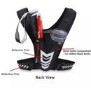 Reflective Running Vest One Size Mesh Lightweight Adjustable Breathable with Phone Pocket 1pc-7