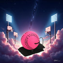 Rubber Wrist Elastic Ball Rope Swing Return Ball Exercise Reaction Rebound Ball Rose Red 1pc-3