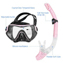Snorkeling Set Wide View Diving Mask Dry Top Snorkel Set Big Frame Wateght And Anti-Fog Lens-3