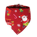 Dog Christmas Triangle Scarf Cotton Cartoon (Anhui hair) triangle scarf black glittering Small size (suitable for pets within 10 Jin)-5