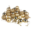 Plastic Christmas Decoration Balls 3cm 24 Pack Degree 3cm black 24 Pack-3