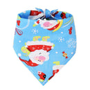 Dog Christmas Triangle Scarf Cotton Cartoon (Anhui hair) Christmas triangle towel wine red bottom old man Small size (suitable for pets within 10 Jin)-6