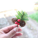 Rong & Jane Natural Pine Cone Xmas Ornament Handmade True color-3