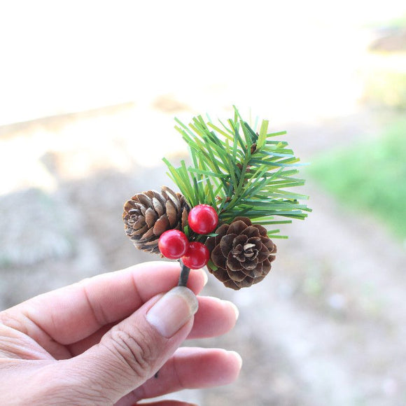 Rong & Jane Natural Pine Cone Xmas Ornament Handmade True color