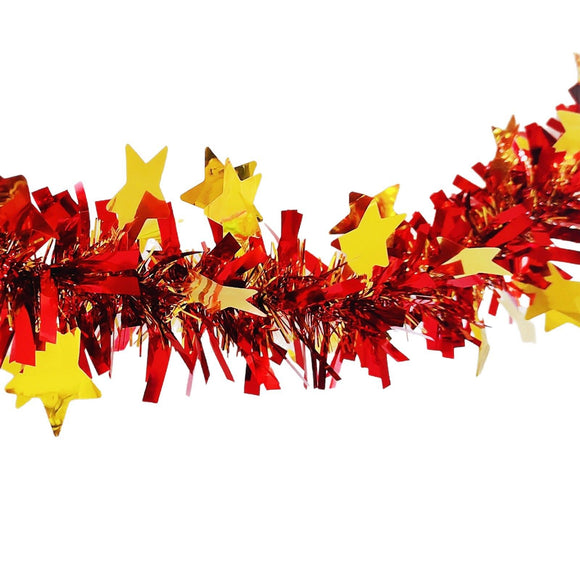 Tinsel Decoration Christmas New Year Dark Green Tops-dark green with white edges