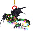 Christmas Dragon Acrylic Car Hanging Decoration-1