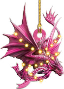Christmas Dragon Acrylic Car Hanging Decoration G-1