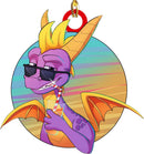 Christmas Dragon Acrylic Car Hanging Decoration L-1