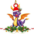 Christmas Dragon Acrylic Car Hanging Decoration N-1