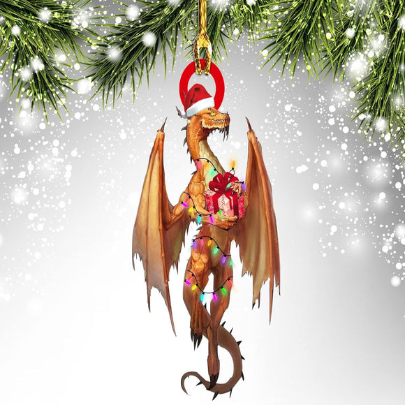 Christmas Dragon Acrylic Car Hanging Decoration R