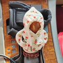 Jicheng Car Gear Shift Lever Cover Fabric Red Christmas-2