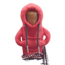 Jicheng Car Gear Shift Lever Cover Fabric Red Christmas-6