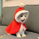 AMOOR Pet Christmas Cape Small Dog Holiday Wear Christmas Scarf [Velcro] S [Suitable for up to 4 jin, check chest and back length]-5