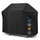 Universal Outdoor Grill Cover Waterproof UV Resistant Dustproof Barbecue Protector with Adjustable Straps for Rectangular Round Kettle and Portable Grills (600D, S06)-9