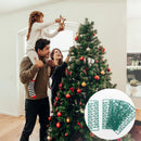 Christmas Ornament Hooks S-Shaped Plastic Hangers for Tree Balls, Stockings, Pinecones and Small Pendants, Green Snap-Apart Hook Strips for Holiday Home and Commercial Display Decoration (30 PCS (3 Sheets))-1