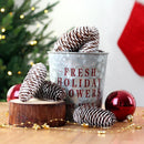 Natural Pine Cones with Snow-Dusted Tips for Christmas Tree Ornaments, Holiday Table Centerpieces, DIY Wreath Crafts, Garland Making and Festive Photo Props (3-4cm(7PCS))-4