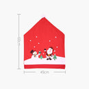 1Pcs Christmas Chair Cover Red Santa Snowman Chair Back Cover for Dining Room Xmas Party Home Decoration-10