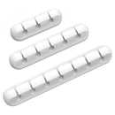 3 Pack White Silicone Cable Clips Self-Adhesive Cord Organizer Cable Management Holders for Desk Home Office-1