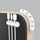 3 Pack White Silicone Cable Clips Self-Adhesive Cord Organizer Cable Management Holders for Desk Home Office-5