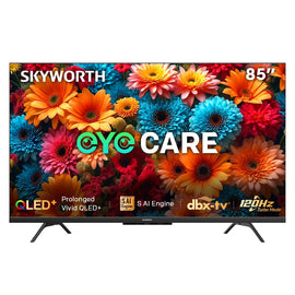 SKYWORTH Q6600H 85" - QLED+ 4K Smart Google TV, Gen 5 Quantum Dot, 120Hz Refresh Rate, AI-Powered Picture, Dolby Audio DBX-tv Audio, Voice Control, Screen Casting, HDR, Eco-Friendly Design