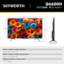 SKYWORTH Q6600H 85" - QLED+ 4K Smart Google TV, Gen 5 Quantum Dot, 120Hz Refresh Rate, AI-Powered Picture, Dolby Audio DBX-tv Audio, Voice Control, Screen Casting, HDR, Eco-Friendly Design-2