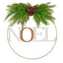 Santa's Helper Noel Christmas Wreath Charming Seasonal Touch 50CM-1