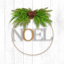 Santa's Helper Noel Christmas Wreath Charming Seasonal Touch 50CM-2