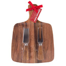 Bread and Butter Rectangle Paddle Food Board w/ 2 Cheeese Knives-1