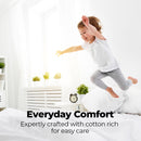Royal Comfort 1500 Thread Count Cotton Rich Sheet Set 3 Piece Ultra Soft Bedding - Double - Stone-7