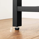 Industrial Kitchen Baker's Rack with Storage Shelves 10 Hooks and Metal Mesh Shelf 84 x 40 x 170 cm Rustic Brown-7