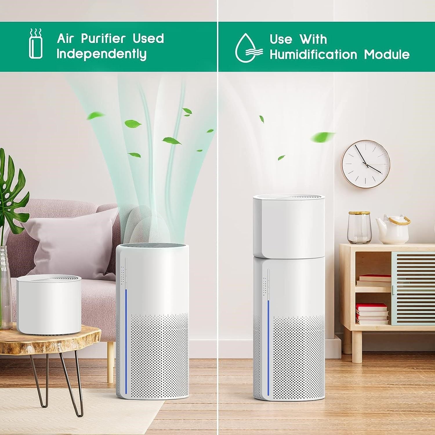 Air Purifier Humidifier Combo, 2-in-1 HEPA - 0