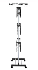 CARLA HOME Folding 3 Tier Clothes Laundry Drying Rack with Stainless Steel Tubes for Indoor & Outdoor Home-3