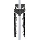 CARLA HOME Folding 3 Tier Clothes Laundry Drying Rack with Stainless Steel Tubes for Indoor & Outdoor Home-8