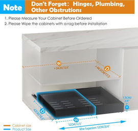 CARLA HOME Pack Pull Out Cabinet Organizer Expandable for Cabinets with Adjustable Slide Out Shelves and Easy Installation (Black) - 0