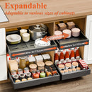 CARLA HOME 2 Pack Pull Out Cabinet Organizer Expandable for Cabinets with Adjustable Slide Out Shelves and Easy Installation (Grey)-3