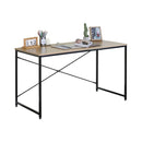 CARLA HOME Office Desk Computer Table - Metal Frame - Oak - 120cm - Brown - Rustic-1
