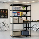 CARLA HOME 5 Tier Steel Shelving Unit - Garage Storage Shelf - Black - Modern-2